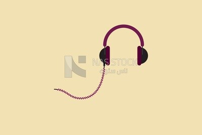 رمز سماعة الرأس ، رسومات ، أيقونات ، فيكتور اليستريتور