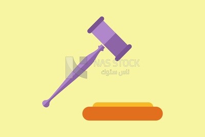 Judge hammer icon, icons and templates, vector illustrator