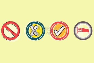 Different icons on the same background, icons and templates, vector illustrator