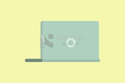 Laptop, graphics, icons, vector illustrator.