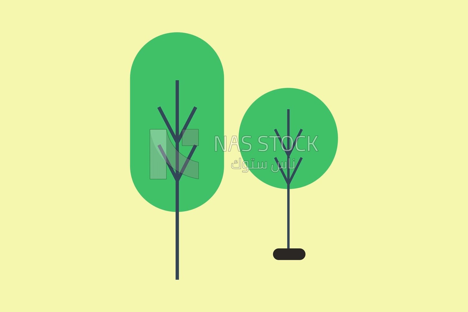 Tree, icons, templates and vector illustrator