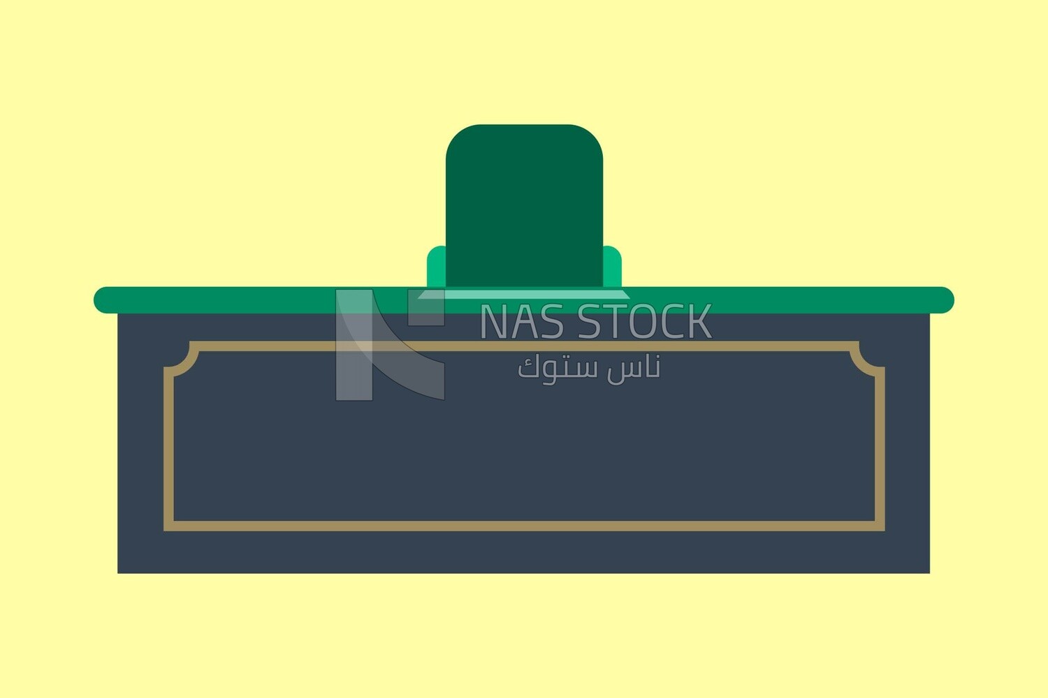 Desk, company, work, icons, vector illustrator