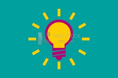 Lamp, graphics, icons, vector illustrator.