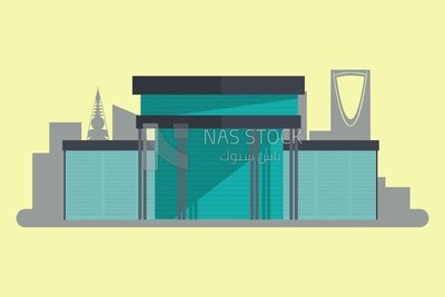 View of saudi towers, graphics, icons, vector illustrator.