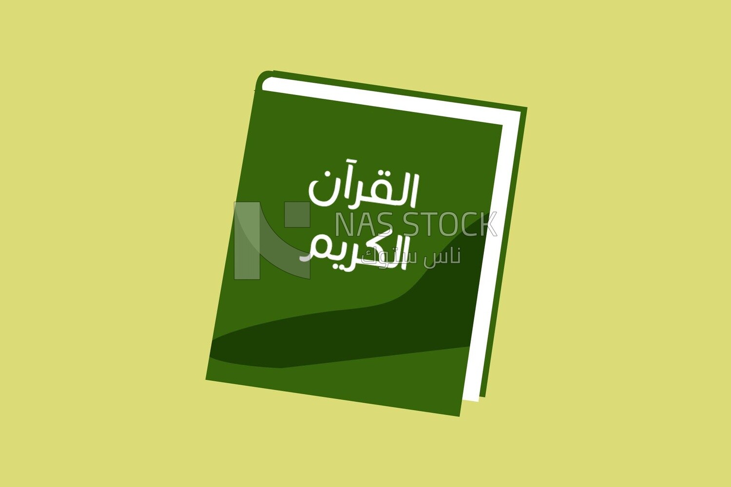 Quran book, graphics, icons, vector illustrator.
