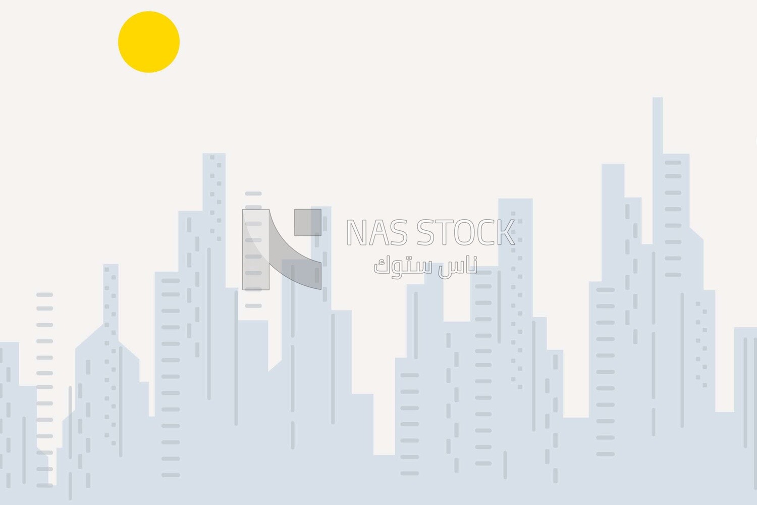 Cityscape background for banner or template, wallpaper, vector illustrator, scene