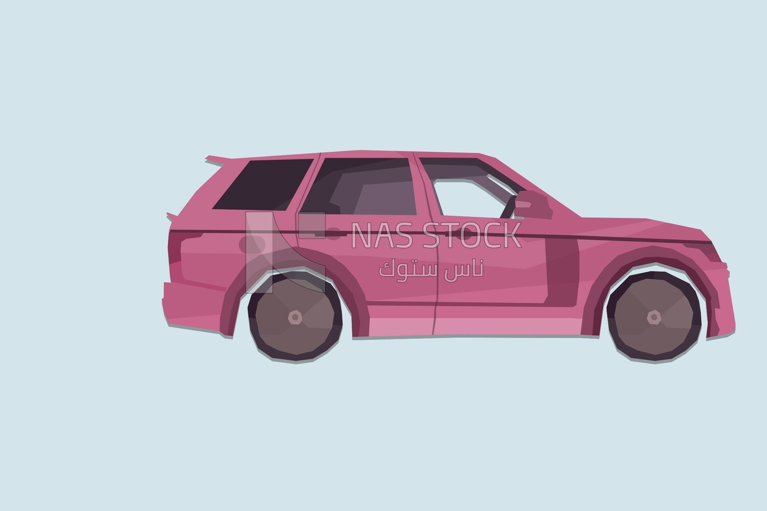 Purple car icon, icons and templates, vector illustrator