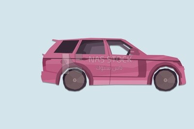 Purple car icon, icons and templates, vector illustrator