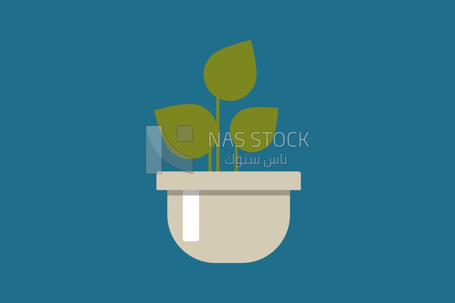 Green plant, graphics, icons, vector illustrator.