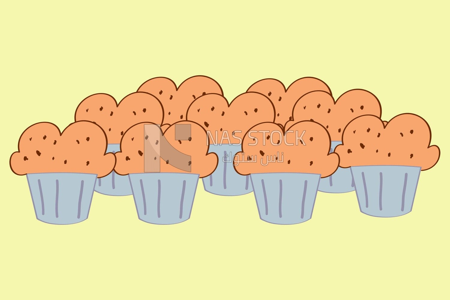 Cup cake, graphics, icons, vector illustrator.