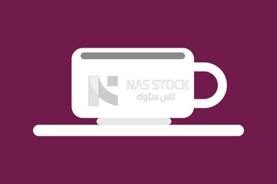 White  mug, icons and templates, vector illustrator