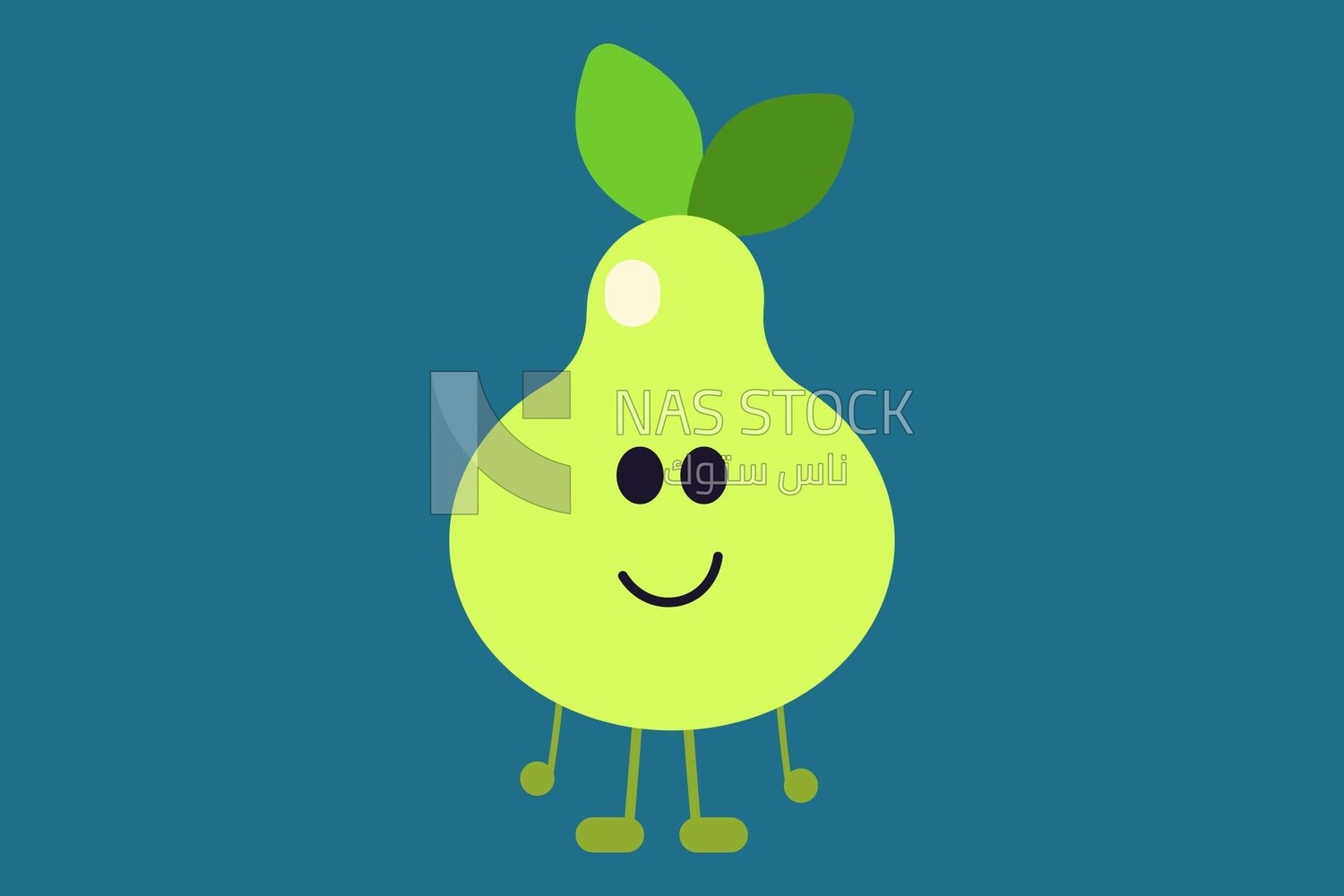 Apple character, icons and templates, vector illustrator