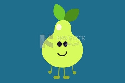 Apple character, icons and templates, vector illustrator