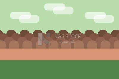 View of buildings, wallpaper, vector illustrator