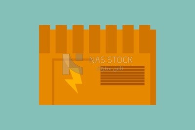 Battery icon, graphics, icons, vector illustrator.