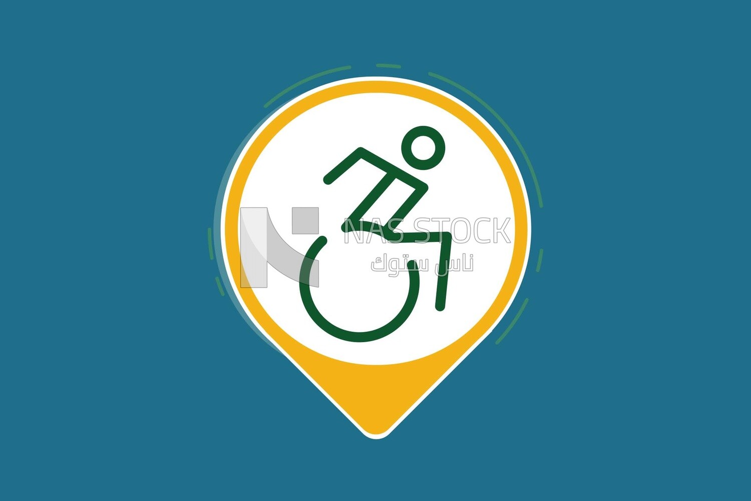 Wheelchair sign, graphics, icons, vector illustrator.