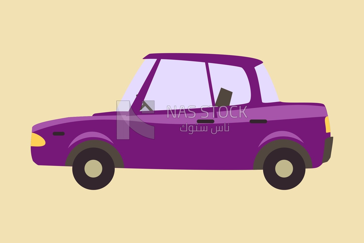 Purple car icon, icons and templates, vector illustrator