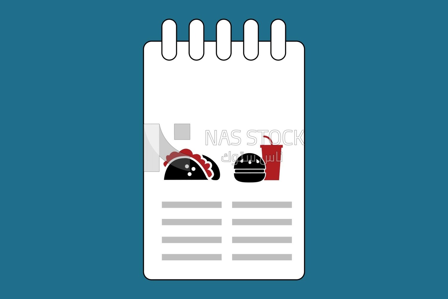 calendar sign with a sandwich on it, graphics, icons, vector illustrator.