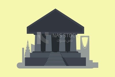 View of saudi towers, graphics, icons, vector illustrator.