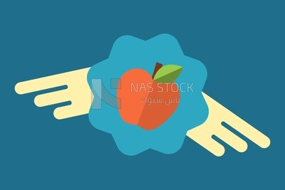 تفاحة ، رسومات ، أيقونات ، فيكتور اليستريتور