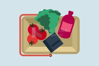 Plate with a vegetable icon, icons and templates, vector illustrator