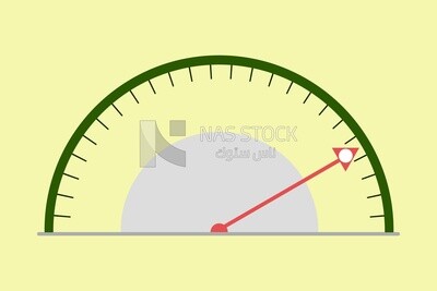 Speedometer icon, graphics, icons, vector illustrator.
