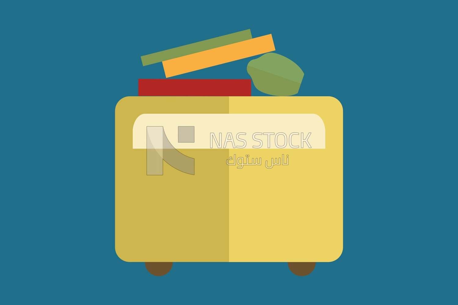 Box with fireworks on it, icons and templates, vector illustrator