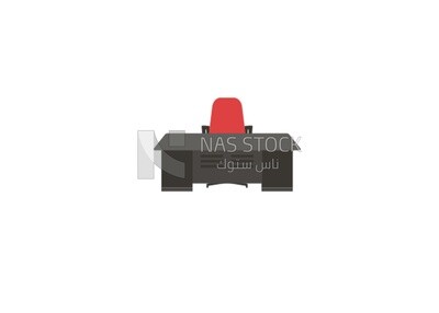 Desk, icons and templates, vector illustrator
