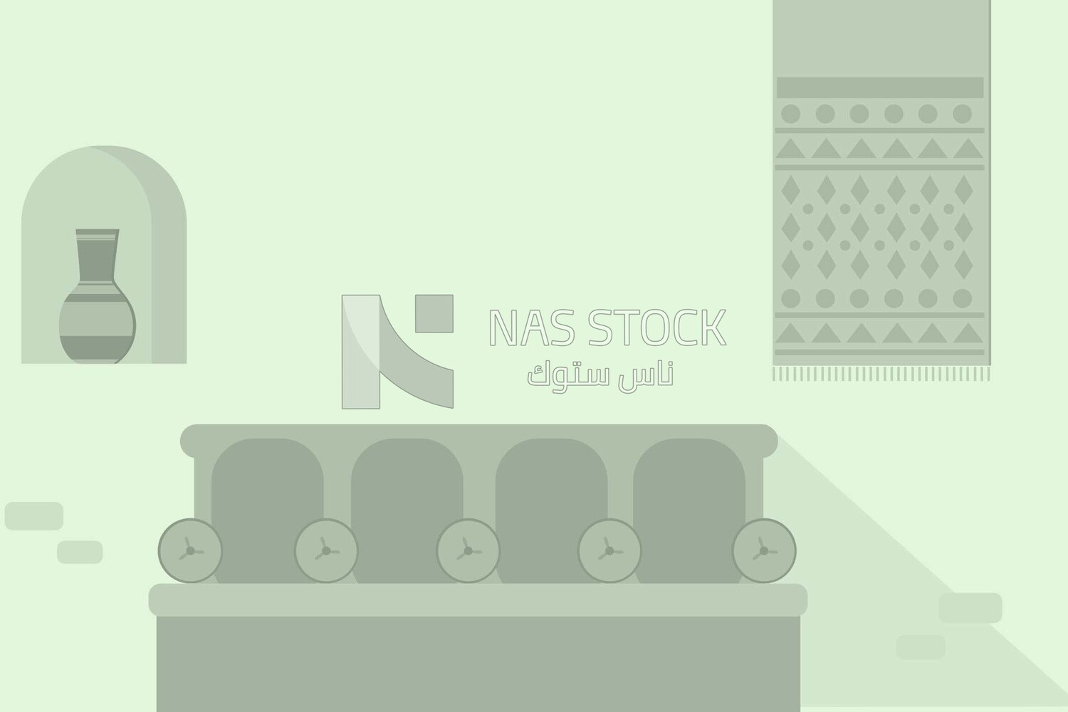 Background is of an old country house from the inside