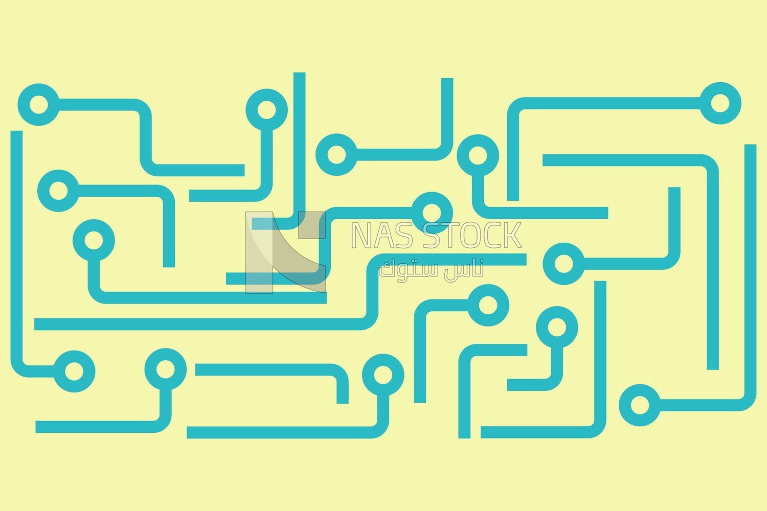Electronic circuit Icon, icons and templates, vector illustrator