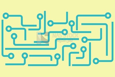 رمز الدائرة الالكترونية ، رسومات ، أيقونات ، فيكتور اليستريتور