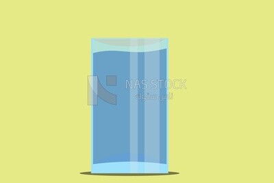 Cup of water, icons and templates, vector illustrator
