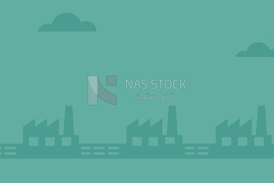 Green background with clouds, wallpaper, vector illustrator