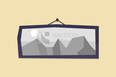 Wall frame, icons and templates, vector illustrator