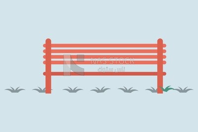 Park bench, icons and templates, vector illustrator