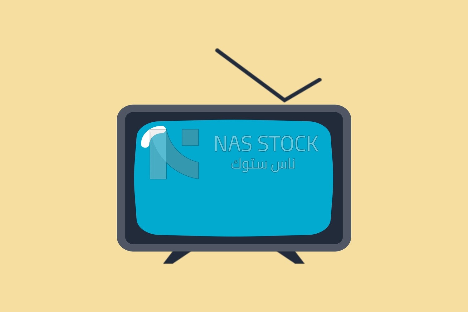 Television screen, icons and templates, vector illustrator
