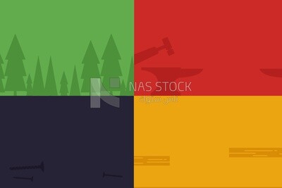 Different backgrounds in one photo, wallpaper, vector illustrator