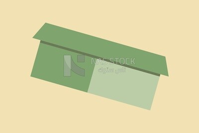 Green box, icons and templates, vector illustrator