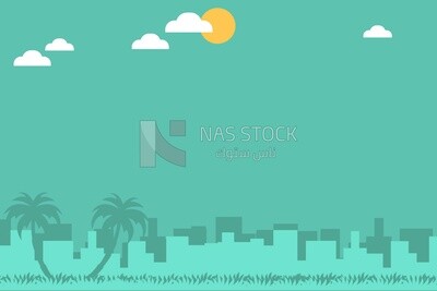 Background of the Egyptian countryside in the morning