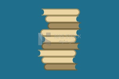 كتب على خلفية بيضاء  ، رموز ، فيكتور اليستريتور