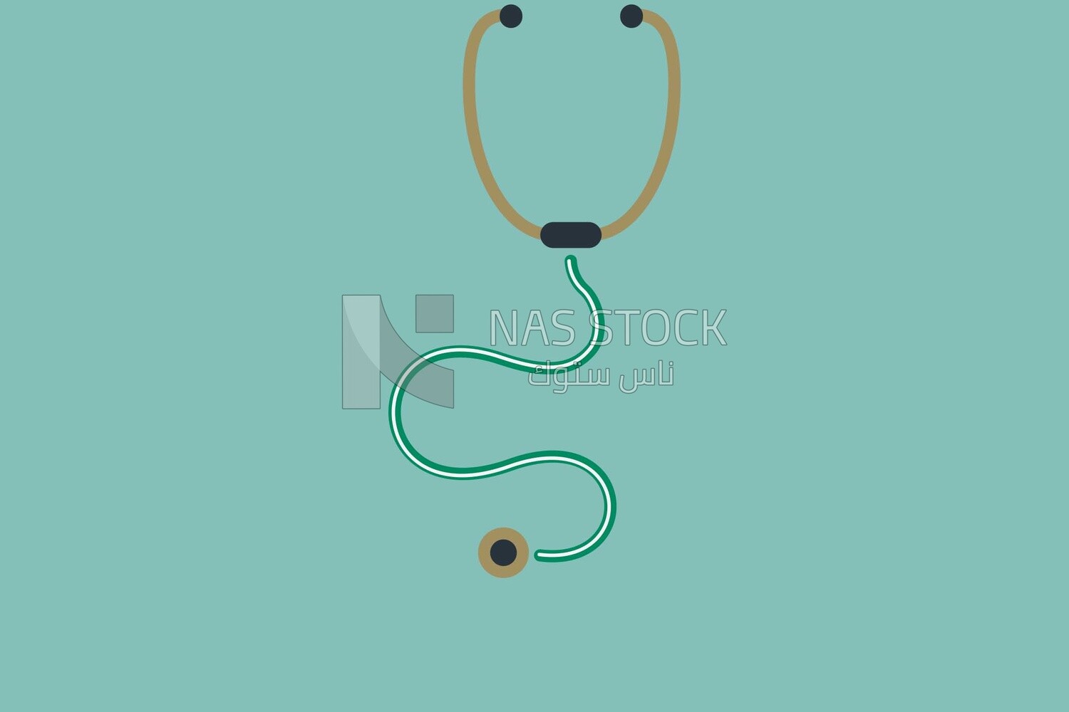 Stethoscope, icons, vector illustrator