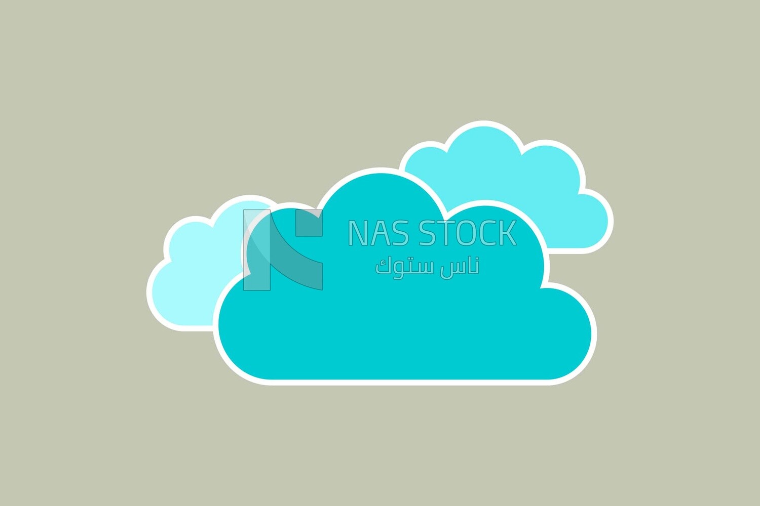 Cloud, icons and templates, vector illustrator