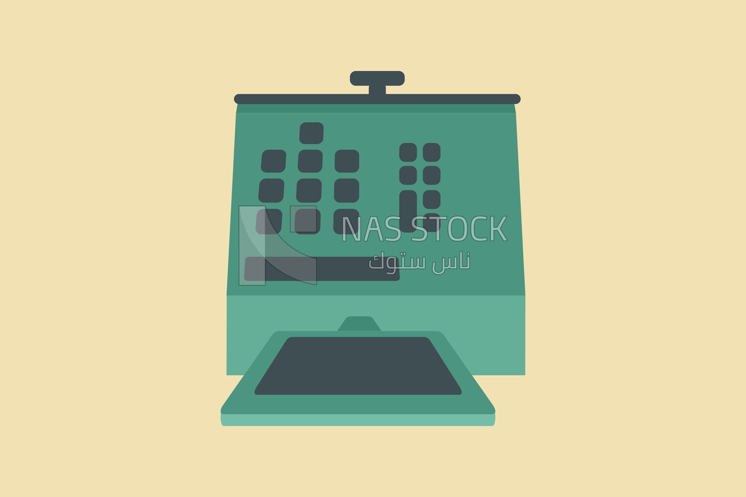 Cash counter icon, icons and templates, vector illustrator