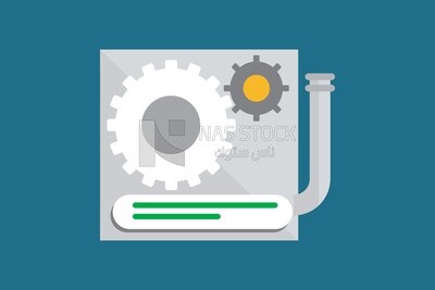Settings icon, icons and templates, vector illustrator