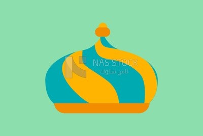 Baby toy on a white circle, graphics, icons, vector illustrator.