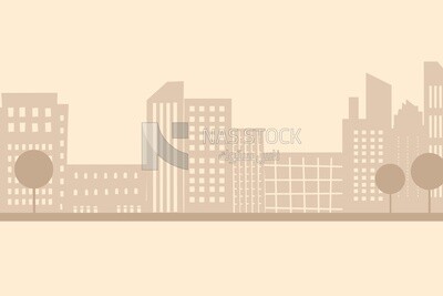 منظر للمبنى في المدينة ،  ورق حائط ، فيكتور اليستريتور