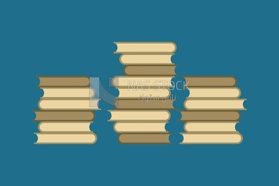 Books, icons, vector illustrator