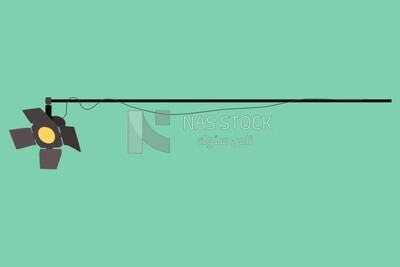 Studio lighting icon, icons and templates, vector illustrator