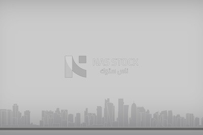 Cityscape background for banner or template, wallpaper, vector illustrator
