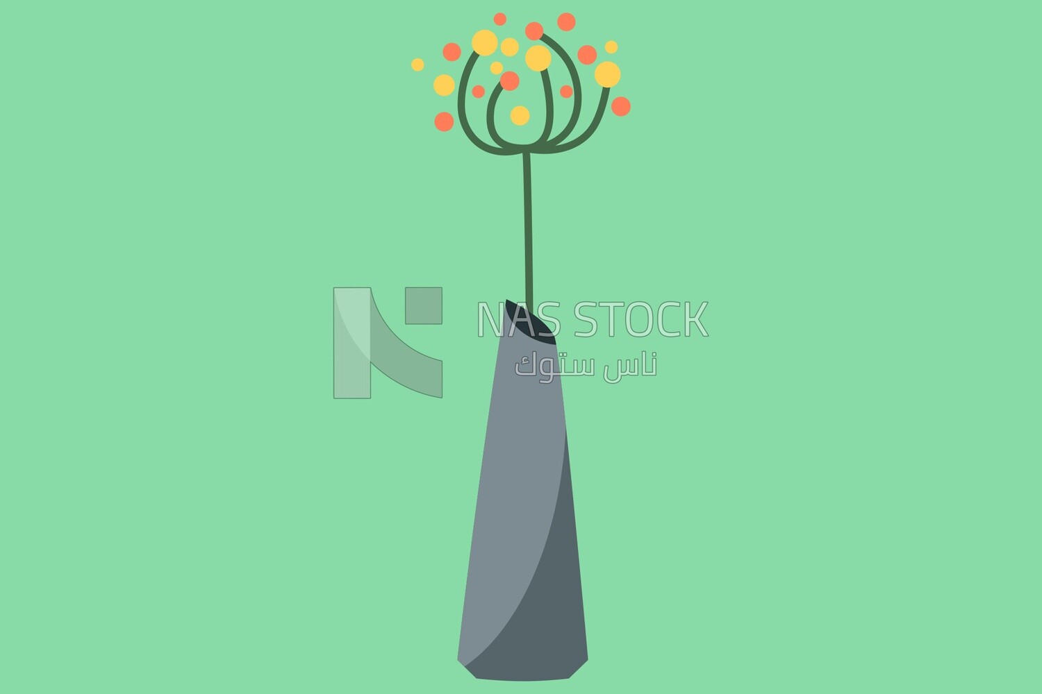 Flower vase icon, icons and templates, vector illustrator